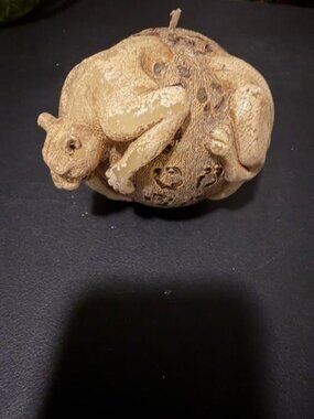 Unique Vintage Cheetah Wax Ball Candle Rare